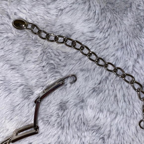 Silver Rectangular Chain Belt - Picture 3 of 4